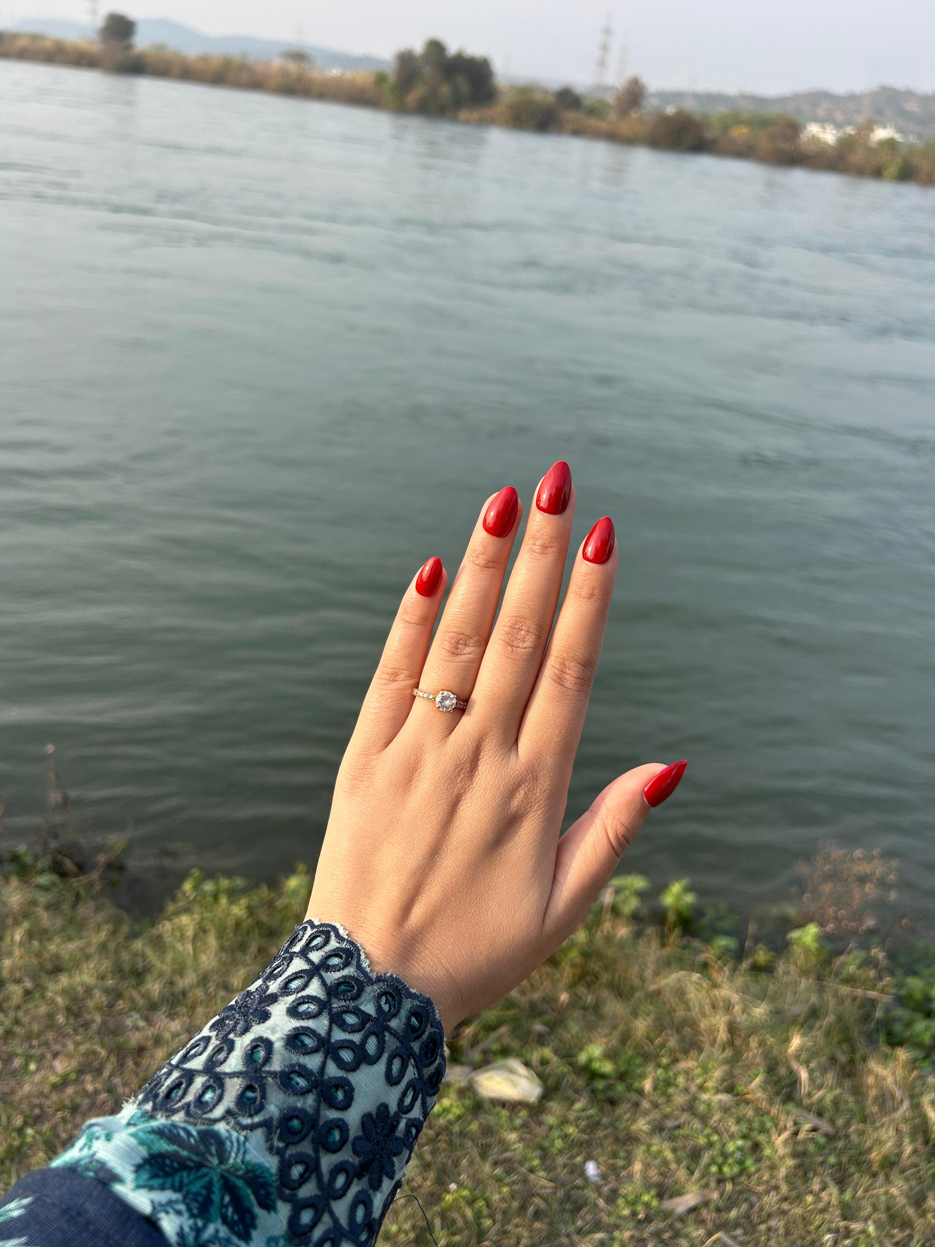 Cherry Red  — Everyday tier custom-fit press-on nails